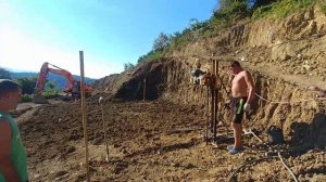 как делают геологию на участках/подпорные стены