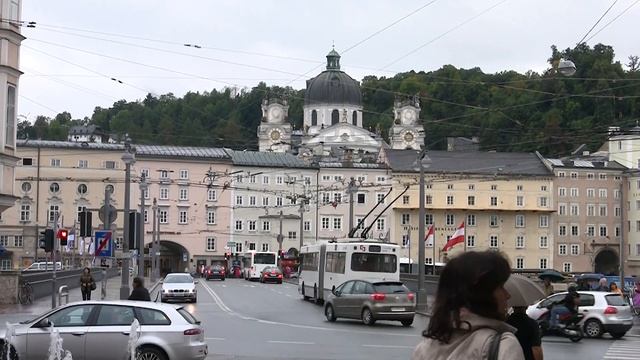 Zalsburg короткая прогулка по городу Зальцбург