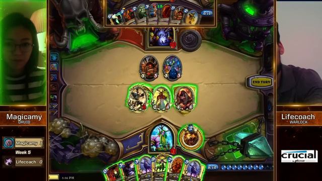 Hearthstone - MagicAmy vs. Lifecoach - ESL Legendary Series - Week 5 R4