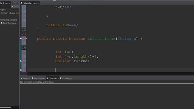 Q) Write a Java Program to find whether a string or number is palindrome or not? смотреть онлайн