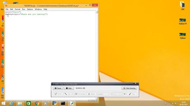 Python programs for practice beginners  # 2 input & output