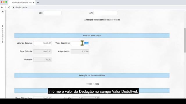 NFS-E COM DEDUÇÃO: como emitir, enviar por email e imprimir no Sistema Simpliss смотреть онлайн