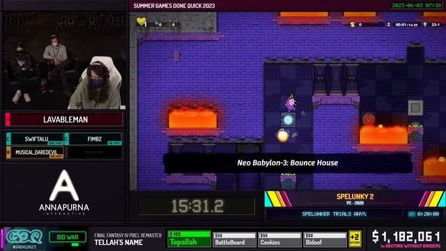 Spelunky 2 by Lavableman in 23:04 - Summer Games Done Quick 2023 смотреть онлайн