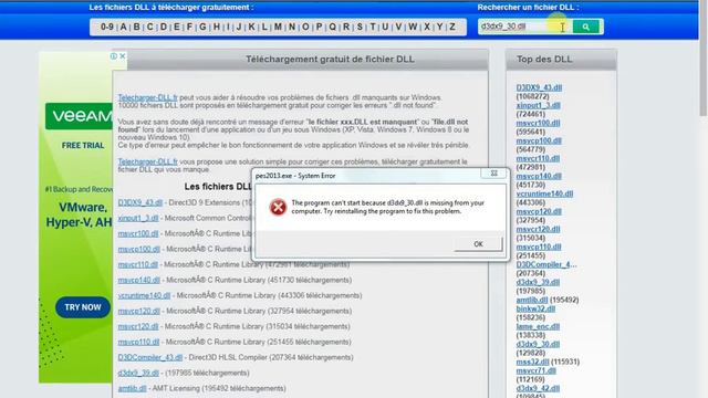 الحل النهائي لمشكلة ملفات dll الناقصة لتشغيل الالعاب والبرامج. смотреть онлайн