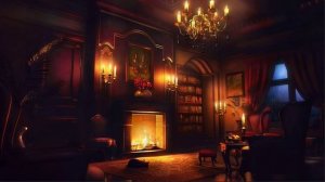 Камин, дождь и гроза для крепкого сна. Звуки горящего камина.