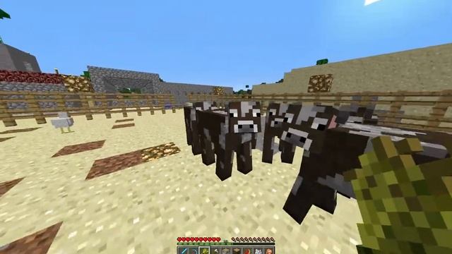 Ферма коров, свиней, кур Minecraft!! (для НОВИЧКОВ) смотреть онлайн