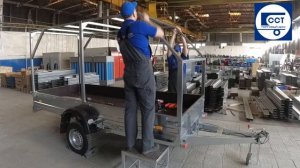 Сборка каркаса прицепа ССТ 7132 09