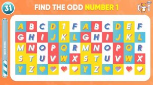 Find the ODD One Out | Find The ODD Number And Letter Edition! | Emoji Quiz | Easy, Medium, Hard