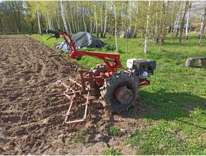Культиватор борона на свободной сцепке КБ-00.000. Дополнение по обкатке МТЗ с Weima WM188F 13л/с.