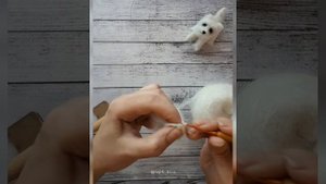 Эффект длинной и пушистой шерсти при вязании игрушки крючком