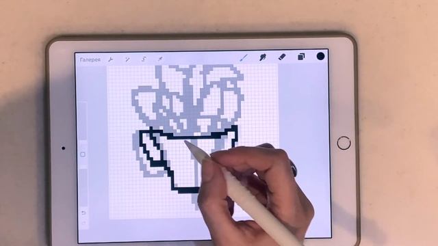 Pixel Art for NFT Рисую пиксельную иллюстрацию на планшете в прокрейт procreate online sketch