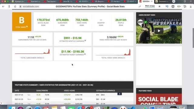 Доход канала GOODMASTER.Svetlana Müller