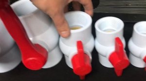 Краны шаровые пластиковые (PVC)