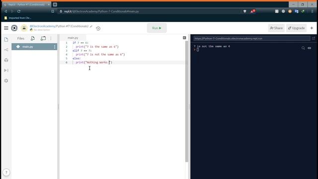 Python#7 (Conditionals In Python)