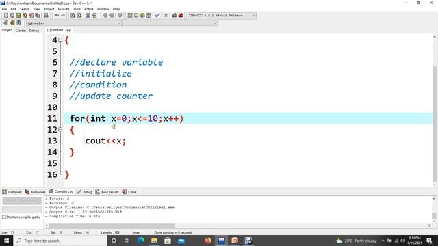 C++ programming Episode 9     For Loop