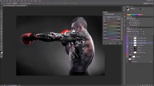 Фотошоп. Photoshop. Цветное тату Акция. Сolor tattoo Action.