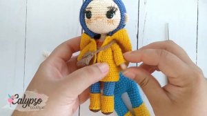 Coraline en Amigurumi, crochet. Parte 2/4: Union piernas, cuerpo y cabeza