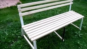 Как сделать скамейку со спинкой своими руками