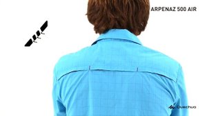 РУБАШКА С КОРОТКИМИ РУКАВАМИ ARPENAZ 500 AIR МУЖСКАЯ QUECHUA