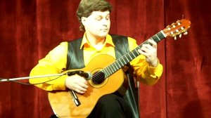 Сергей Гаврилов (гитара) играет "Степь да степь кругом" (обработка Е.Ларичева)