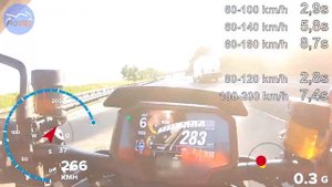 Kawasaki Z H2 - GPS Test - ACCELERATION / ROLL ON / TOPSPEED