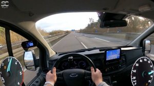 2019 Ford Transit Custom NUGGET 170HP - Autobahn Top Speed Drive POV