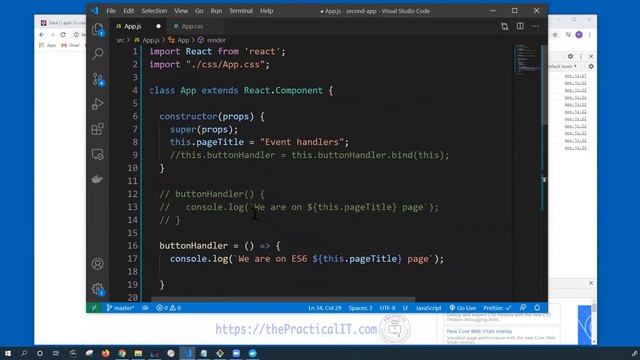 React JS 22 - Reading/Getting Values From Input Box. OnChange Event  Handling in React Practical