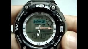 Как перевести стрелки на часах Casio AQW-101