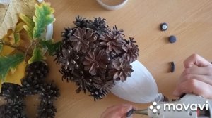 Поделка ЕЖИК из пластиковой бутылки и природных материалов в садик или школу