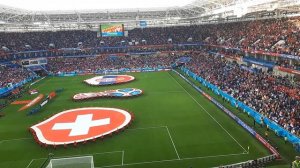 FIFA world cup 2018. National anthems Serbia and Switzerland.