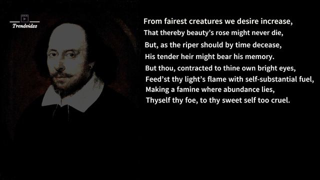 Shakespeare's Sonnet 1 | From Fairest Creatures Read along |#williamshakespeare смотреть онлайн