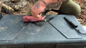 Camp Cook System and Stir Fry Squirrel Hunting Camp Vlog 5