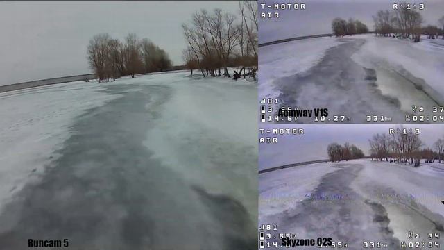 Сравниваем DVR Aomway V1S и Skyzone 02S с Runcam 5. смотреть онлайн