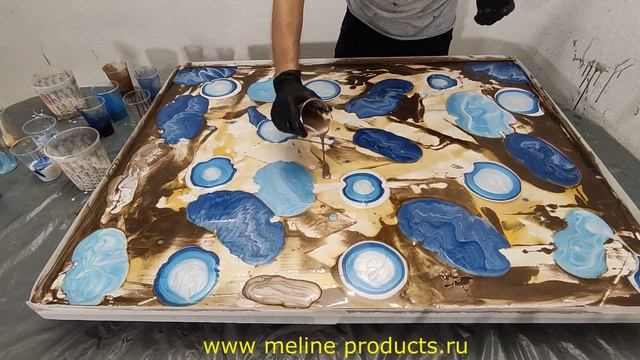 Набор №128. Эксклюзивные эпоксидные покрытия. Эпоксидная смола Metally epoxy 1:1.