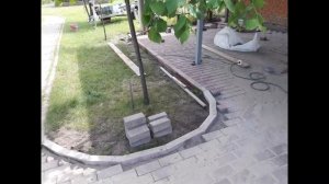 Устройство тротуаров из брусчатки  Укладка брусчатки. Часть 4