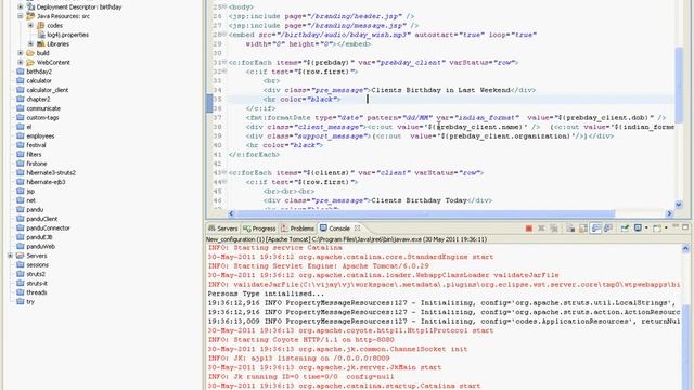 Birthday Software in Java EE Demonstration - Part 6 смотреть онлайн