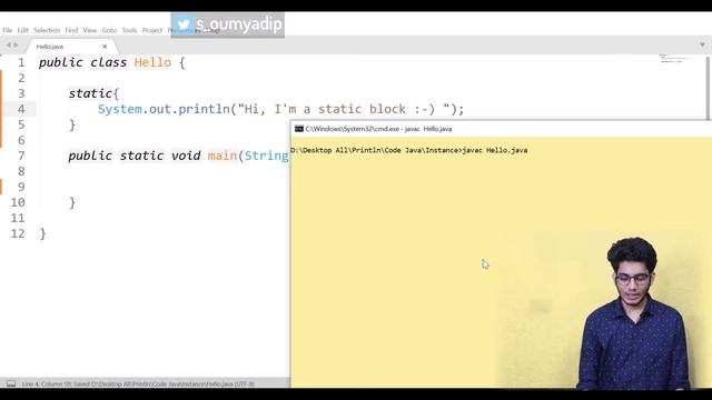 #6.4 Static Block in Java | Explanation | Coding | Part 4 | Println