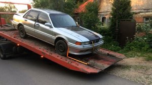 Митсубиси Галант Е32А Донор Видео на память