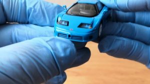 MINI GT 1:64 Bugatti EB110 GT Blu (детальный обзор)