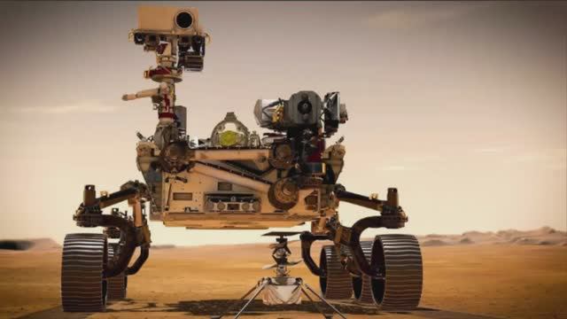 Марсоход Пресеверанс исследует Марс.