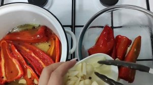 МАРИНОВАННЫЙ КРАСНЫЙ ПЕРЕЦ!!САМЫЙ ВКУСНЫЙ РЕЦЕПТ ЗАКУСКИ ЗАГОТОВКА НА ЗИМУ!Մարինացված Կարմիր Պղպեղ!
