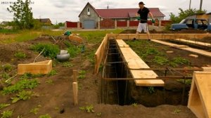 строим дом Опалубка из досок своими руками