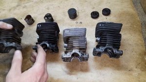 Обзор з/ч для капремонта Хускварны 137. Отличия оригинальной ЦПГ от китайской