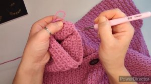 Вязание крючком #33 Детское пальто "Подснежник" крючком / Часть 2