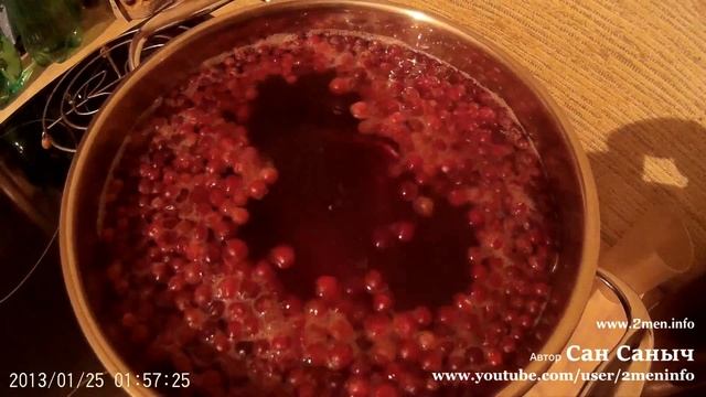 Брусничный морс без сахара