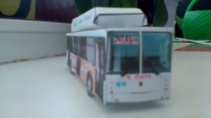 Автобус нефаз из бумаги