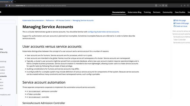 Q&A: Kubernetes Service Account - 1