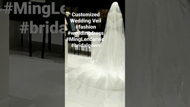 Customized Wedding Veil | Lendarvic Fashion #dressmaking #bridaldress #design #minglendarvic #diy