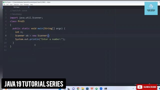 #23 - Java 19 Series | switch case | Weekday Program | Difference between if-else and switch case