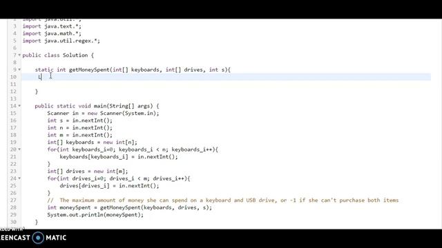 Electronic Shop Hackerrank Solution - Java смотреть онлайн